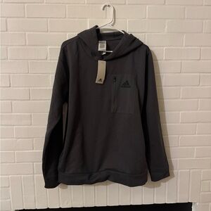 NWT Adidas Black Sweatshirt Classic Pullover Hoodie